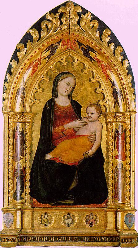 Niccolo di Pietro Gerini Madonna and Child 6 Sweden oil painting art